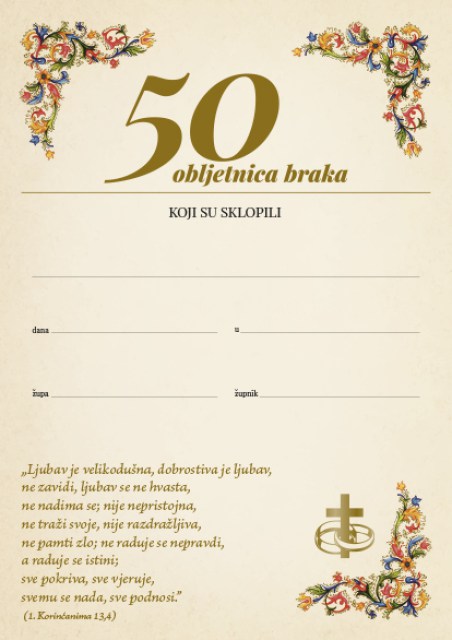 Uspomena na 50 godina braka